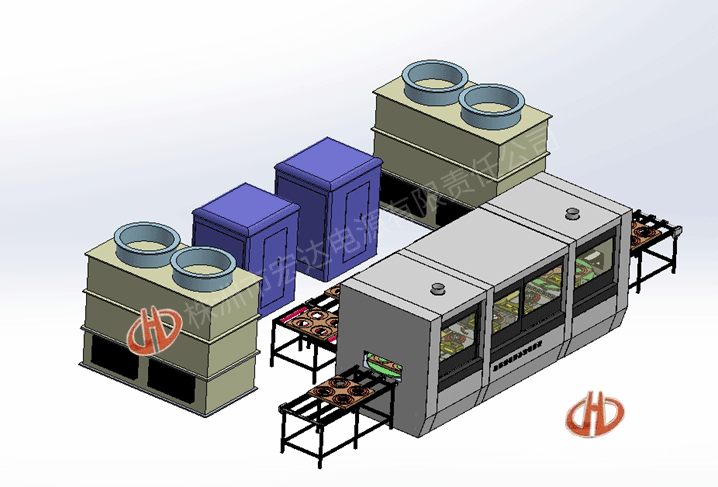 齒圈、軸承圈淬火生產(chǎn)線